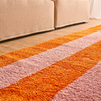 Tapis seventies - Orange rayé - Collection Groovy | Nazar Rugs GROOVY