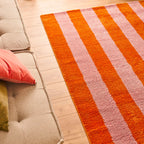 Tapis seventies - Orange rayé - Collection Groovy | Nazar Rugs GROOVY