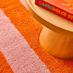 Tapis seventies - Orange rayé - Collection Groovy | Nazar Rugs GROOVY