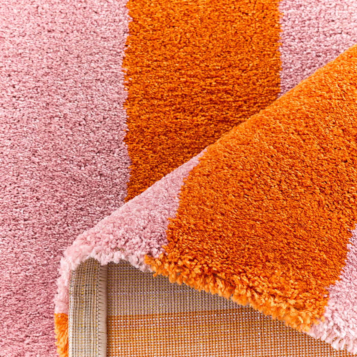 Tapis seventies - Orange rayé - Collection Groovy | Nazar Rugs GROOVY
