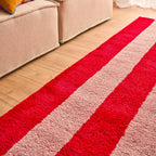 Tapis seventies - Rouge rayé - Collection Groovy | Nazar Rugs GROOVY