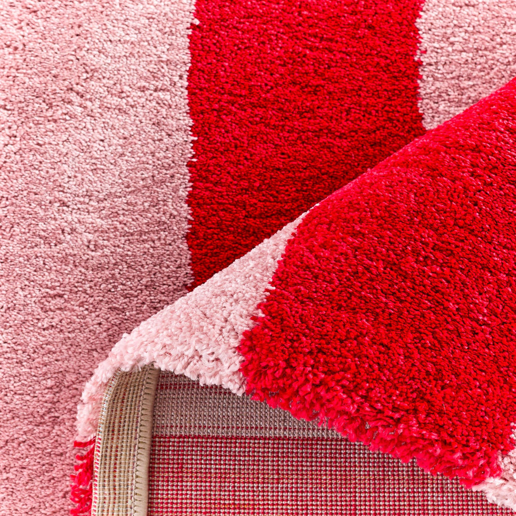 Tapis seventies - Rouge rayé - Collection Groovy | Nazar Rugs GROOVY