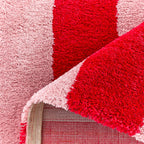 Tapis seventies - Rouge rayé - Collection Groovy | Nazar Rugs GROOVY