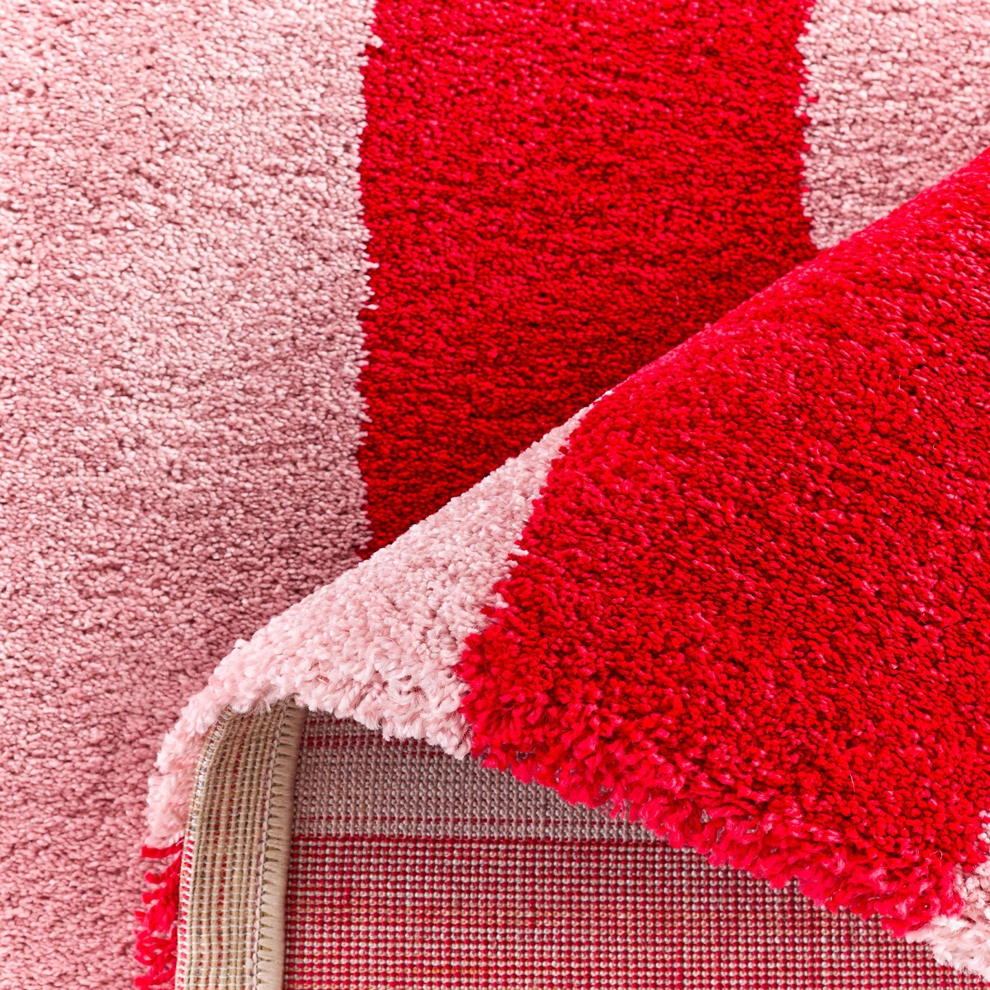 Tapis seventies - Rouge rayé - Collection Groovy | Nazar Rugs GROOVY