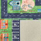 Tapis lavable en machine - Happy - Motif circuit HAPPY