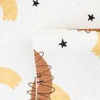 Tapis chambre enfant - Blanc à motifs lions - Collection Happy HAPPY