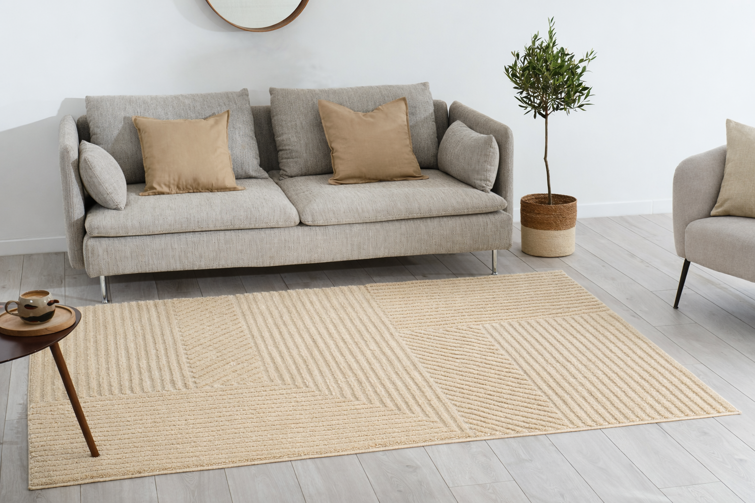 HARMONIE - Tapis de salon beige - HAR914BEI HARMONIE