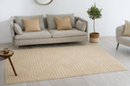 HARMONIE - Tapis de salon crème à motifs labyrinthes - HAR915BEI HARMONIE