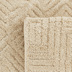 HARMONIE - Tapis de salon crème à motifs labyrinthes - HAR915BEI HARMONIE
