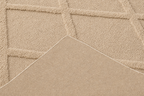 HARMONIE - Tapis de salon beige à motifs losanges en relief - HAR919BEI HARMONIE