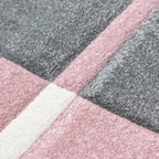 HAWAII - Tapis de salon à motif géométrique rose - HAW11310ROS HAWAII