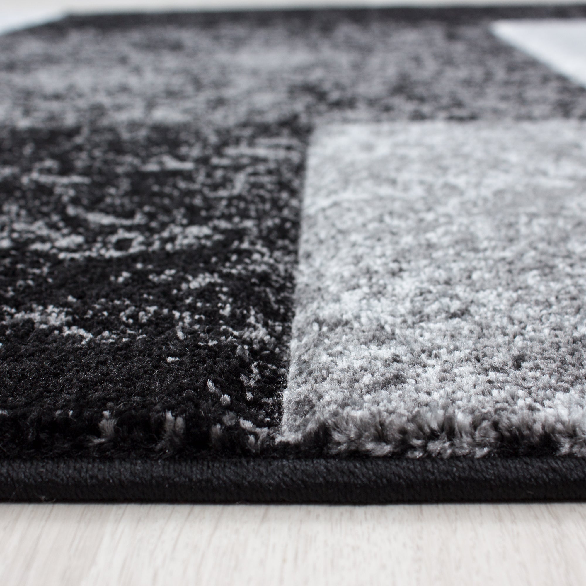 HAWAII - Tapis de salon à motif géométrique noir - HAW11330NOI HAWAII