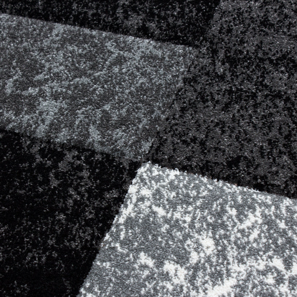 HAWAII - Tapis de salon à motif géométrique noir - HAW11330NOI HAWAII