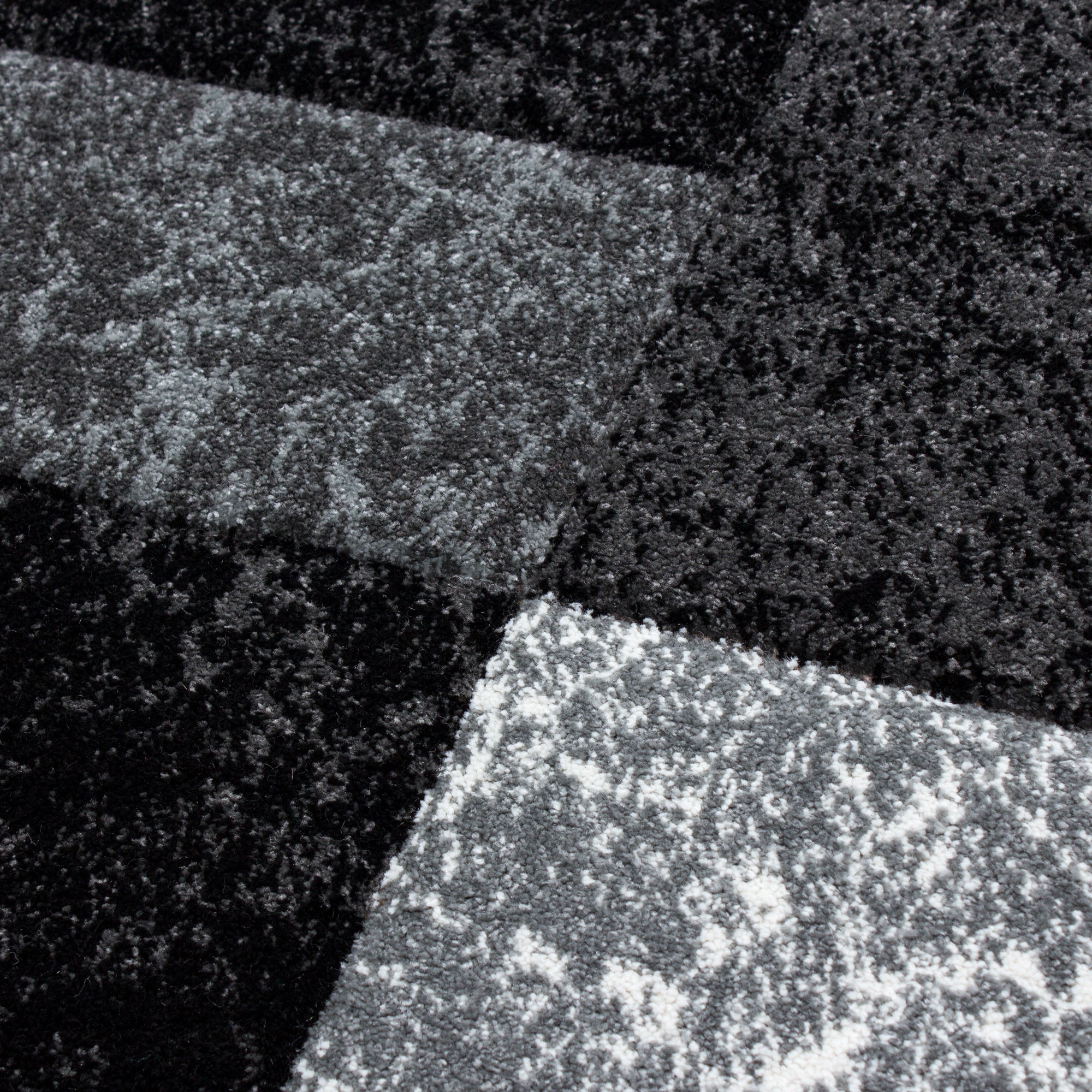 HAWAII - Tapis de salon à motif géométrique noir - HAW11330NOI HAWAII