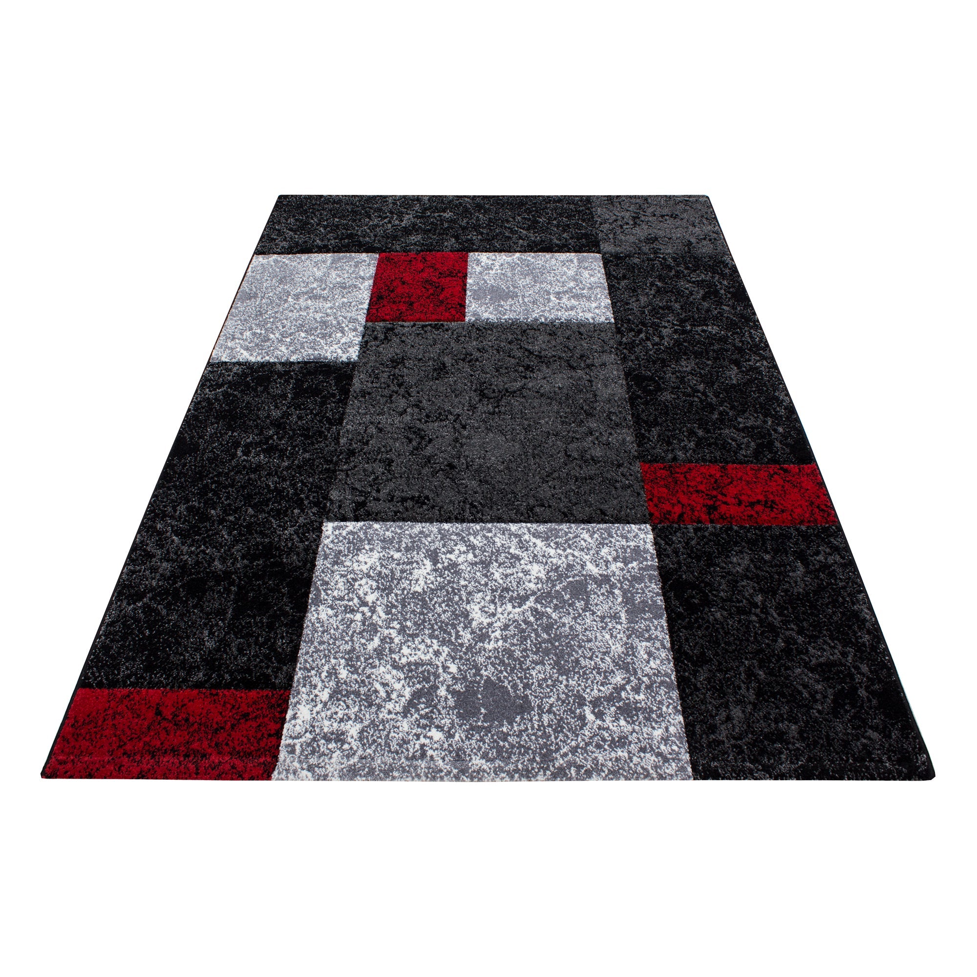 HAWAII - Tapis de salon à motif géométrique rouge - HAW11330ROU HAWAII