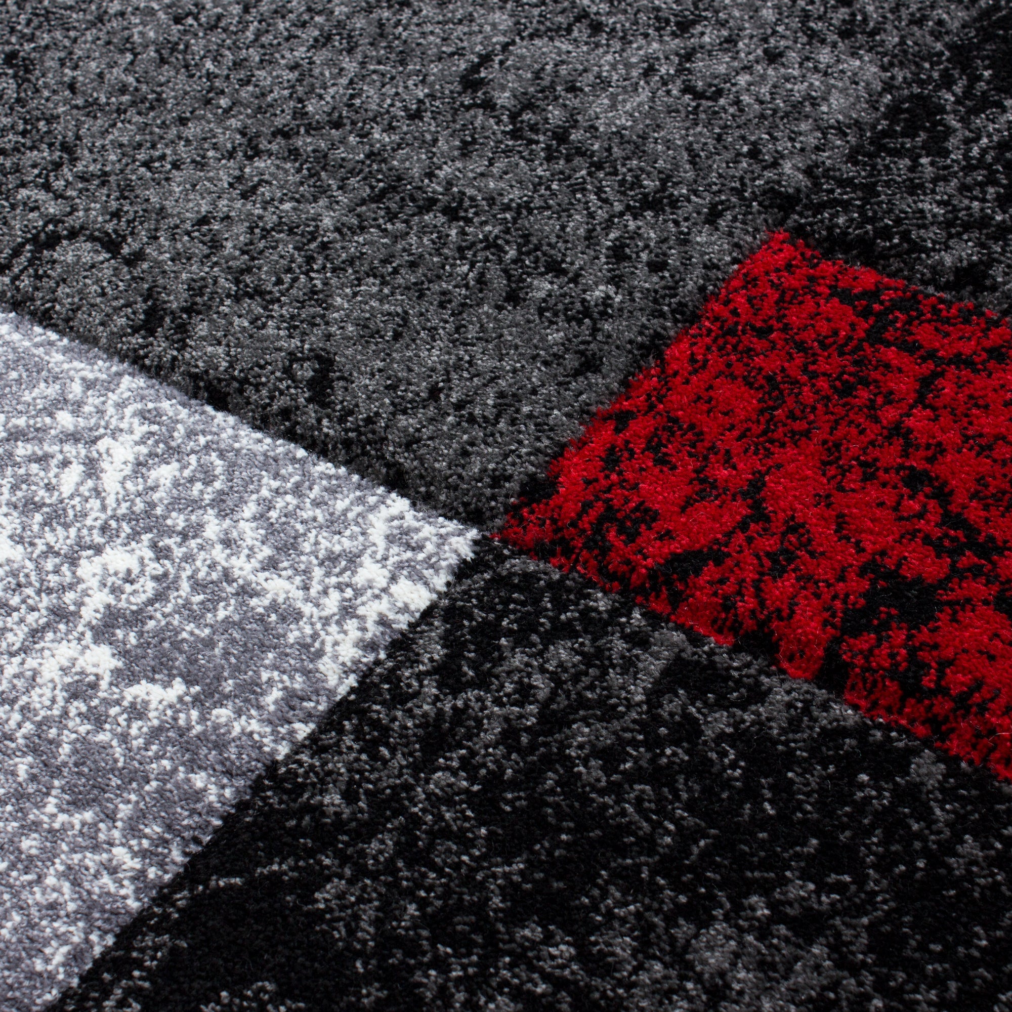 HAWAII - Tapis de salon à motif géométrique rouge - HAW11330ROU HAWAII