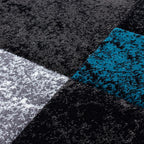 HAWAII - Tapis de salon à motif géométrique turquoise - HAW11330TUR HAWAII