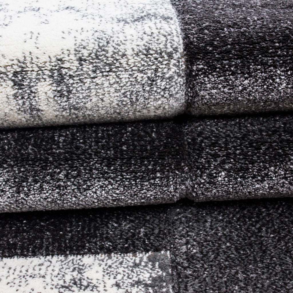 HAWAII - Tapis de salon à motif géométrique gris - HAW1710GRI HAWAII
