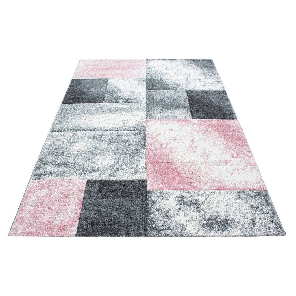HAWAII - Tapis de salon à motif géométrique rose - HAW1710ROS HAWAII