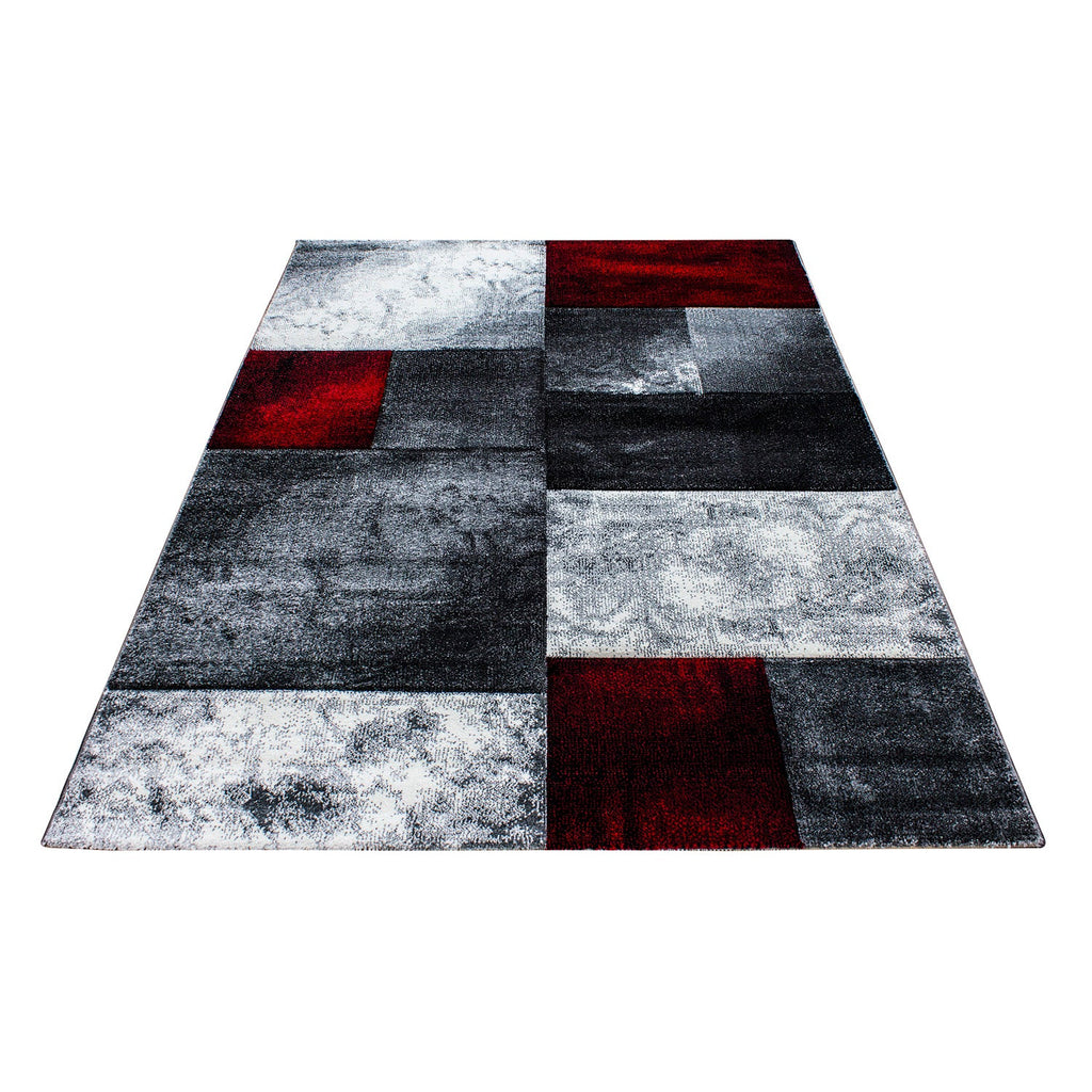HAWAII - Tapis de salon à motif géométrique rouge - HAW1710ROU HAWAII