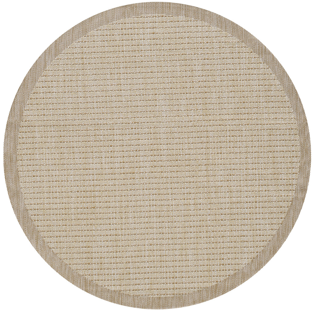 IBIZA - Tapis d’extérieur moderne rond - IBI1410BEI
