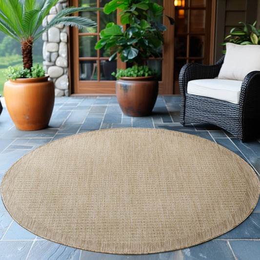 IBIZA - Tapis d’extérieur moderne rond - IBI1410BEI