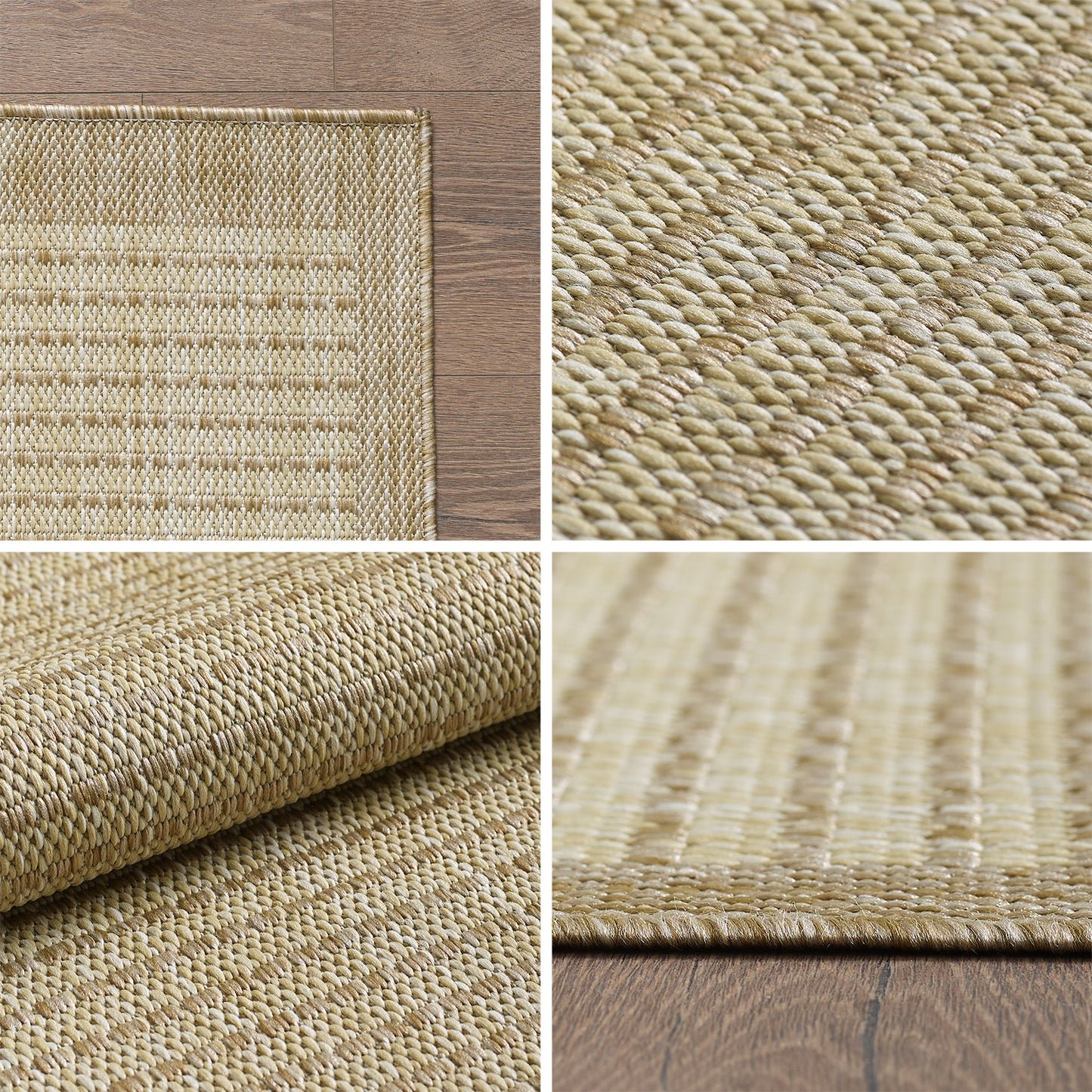 IBIZA - Tapis d’extérieur moderne rond - IBI1410BEI