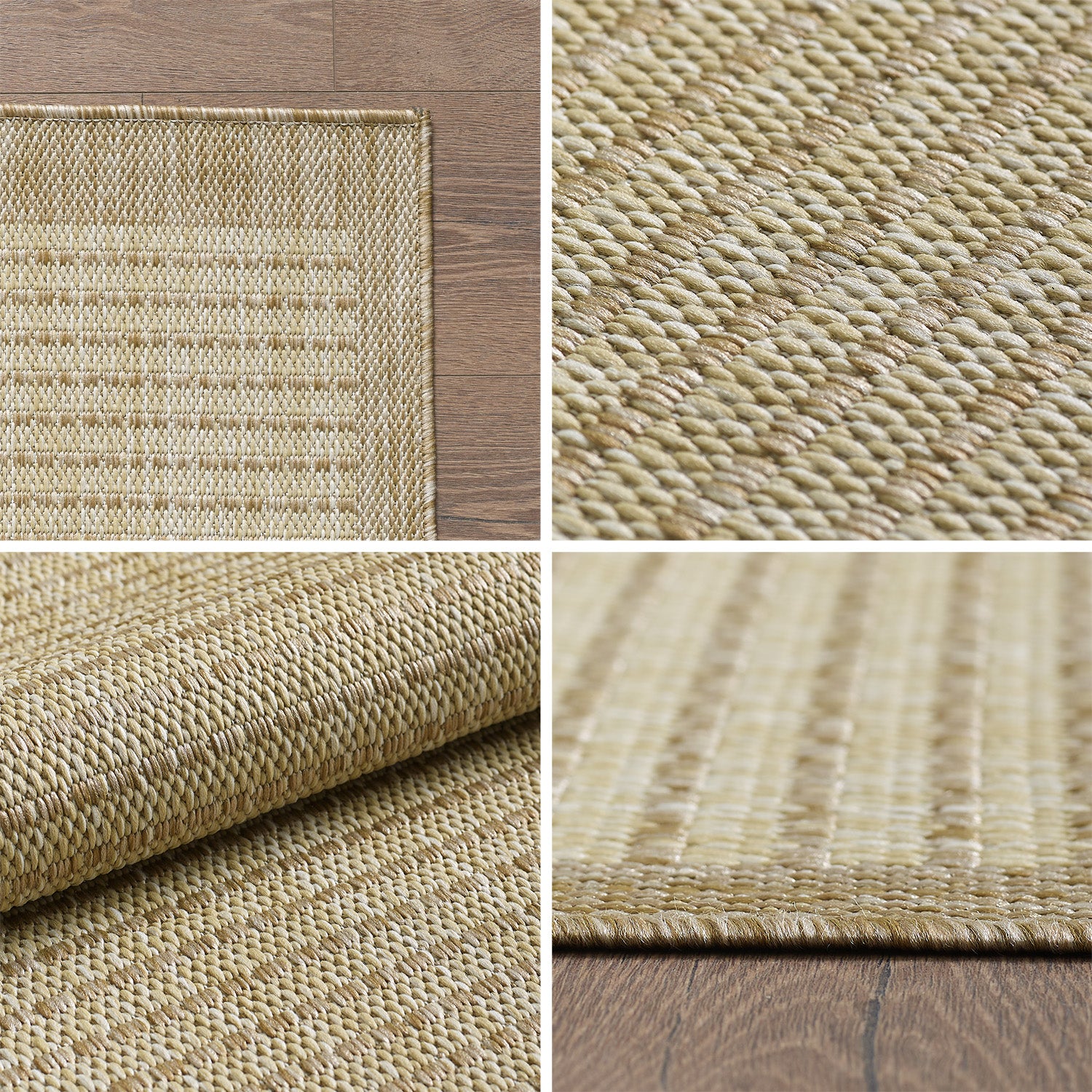 IBIZA - Tapis d’extérieur moderne rond - IBI1410BEI