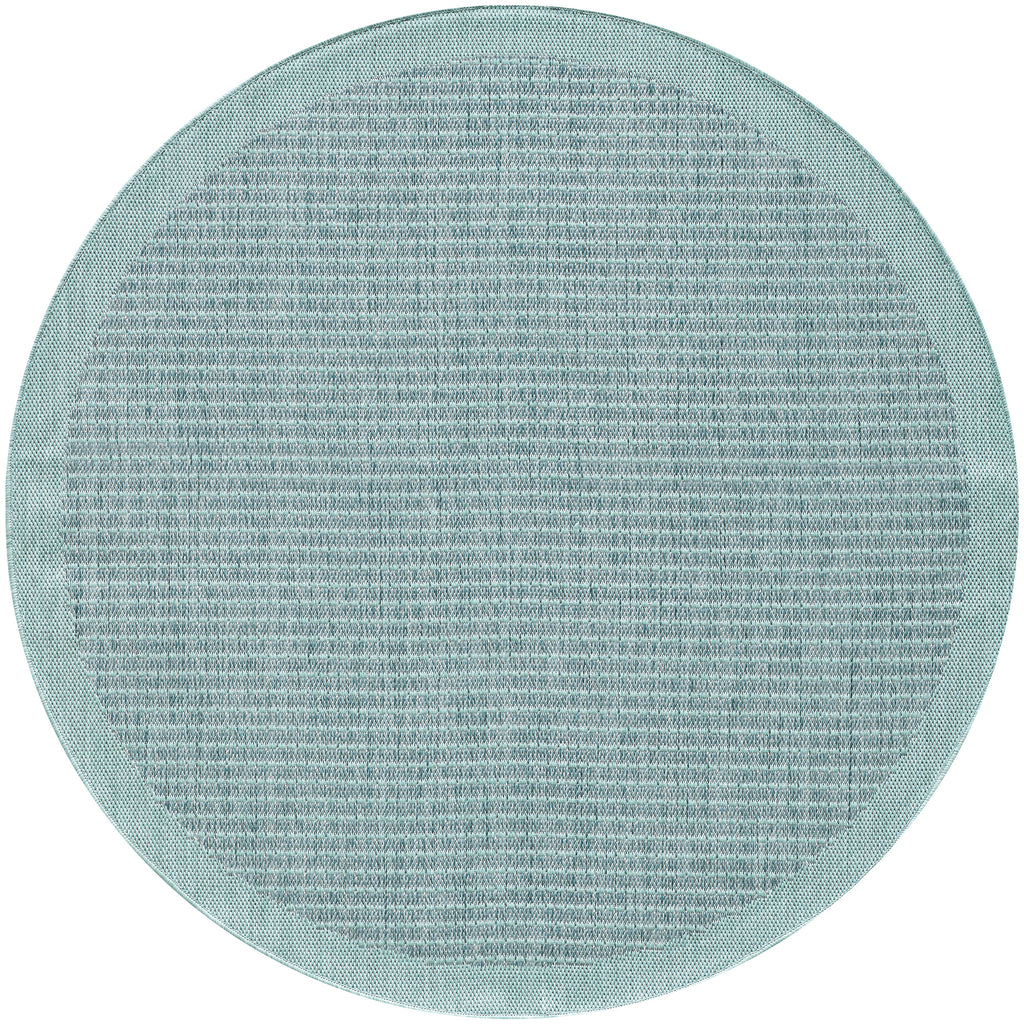 IBIZA - Tapis d’extérieur moderne rond - IBI1410BLE