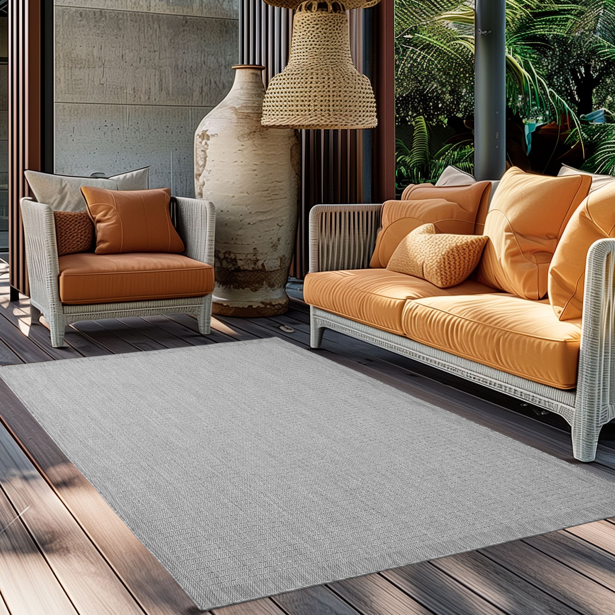 IBIZA - Tapis d’extérieur moderne - IBI1410GRI