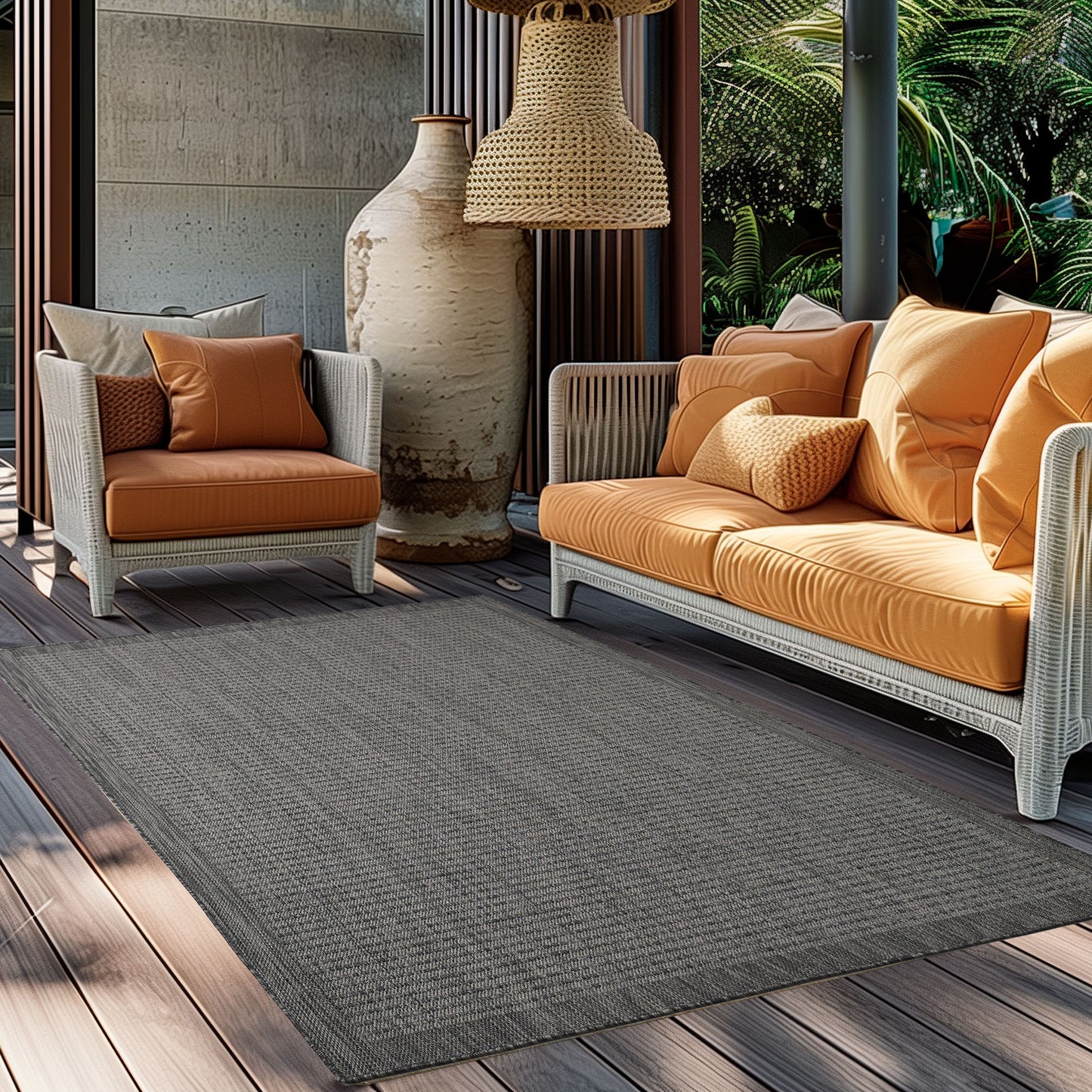 IBIZA - Tapis d’extérieur moderne - IBI1410NOI