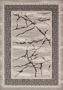 Tapis Istanbul aux motifs marbrés géométrique noir : IST530NOI - Nazar rugs