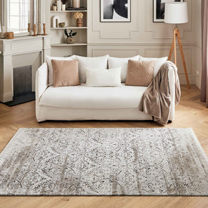 ​Tapis à franges : KAP893BEI - Nazar rugs 