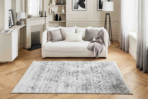 ​Tapis à franges : KAP893GRI - Nazar rugs 
