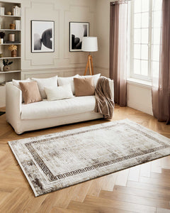 ​Tapis à franges : KAP928BEI - Nazar rugs 