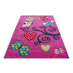 KIDS - Tapis enfant à motif hiboux violet - KID0420LIL KIDS