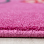 KIDS - Tapis enfant rond à motif hiboux violet - KID0420LIL KIDS
