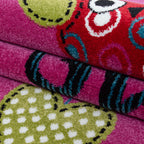 KIDS - Tapis enfant à motif hiboux violet - KID0420LIL KIDS