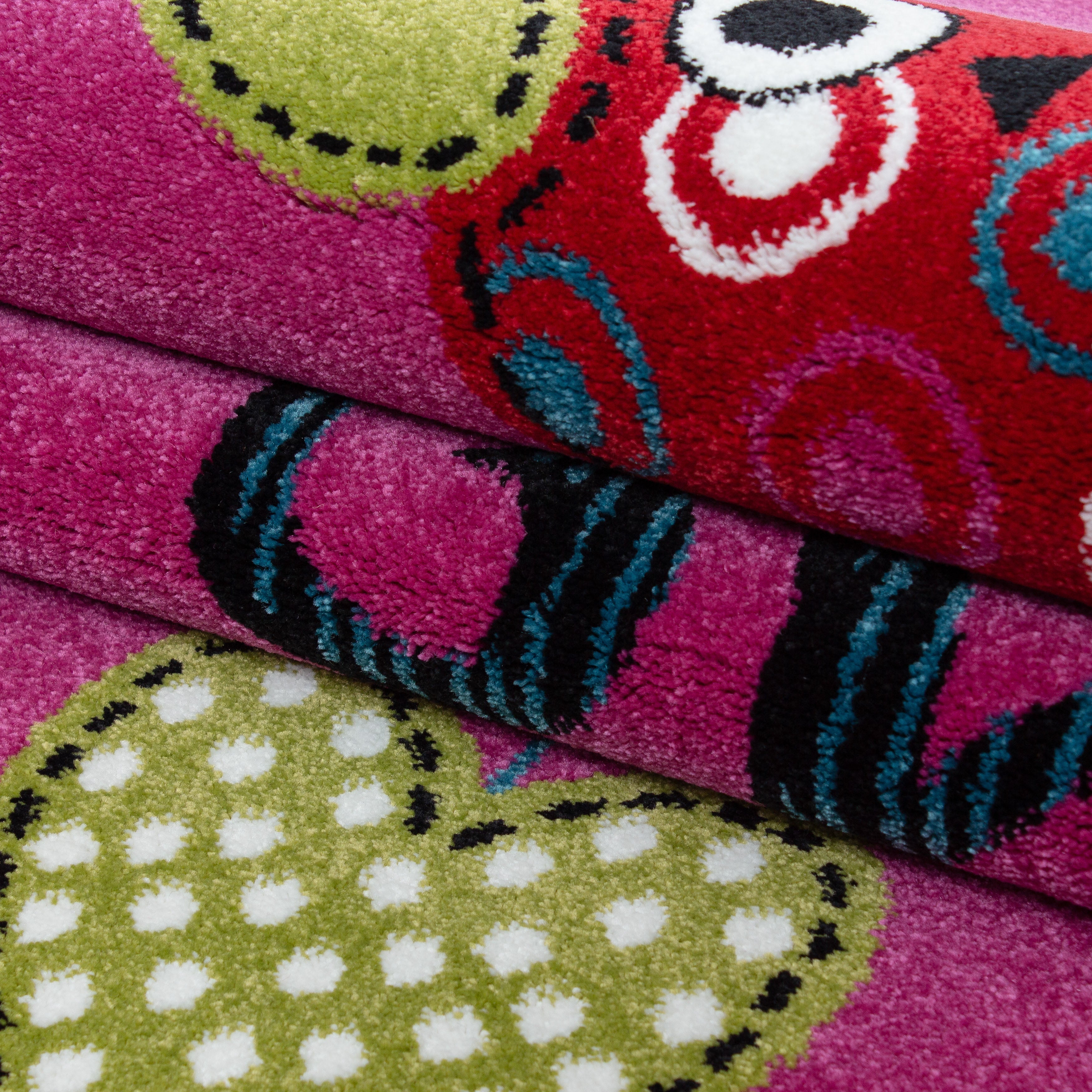 KIDS - Tapis enfant à motif hiboux violet - KID0420LIL KIDS