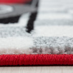 KIDS - Tapis enfant à motif voiture de course rouge - KID0460ROU KIDS