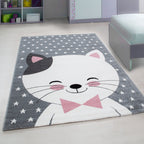 KIDS - Tapis enfant à motif chat rose - KID0550ROS KIDS
