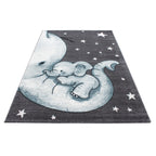 KIDS - Tapis enfant à motif elephant bleu - KID0560BLE KIDS