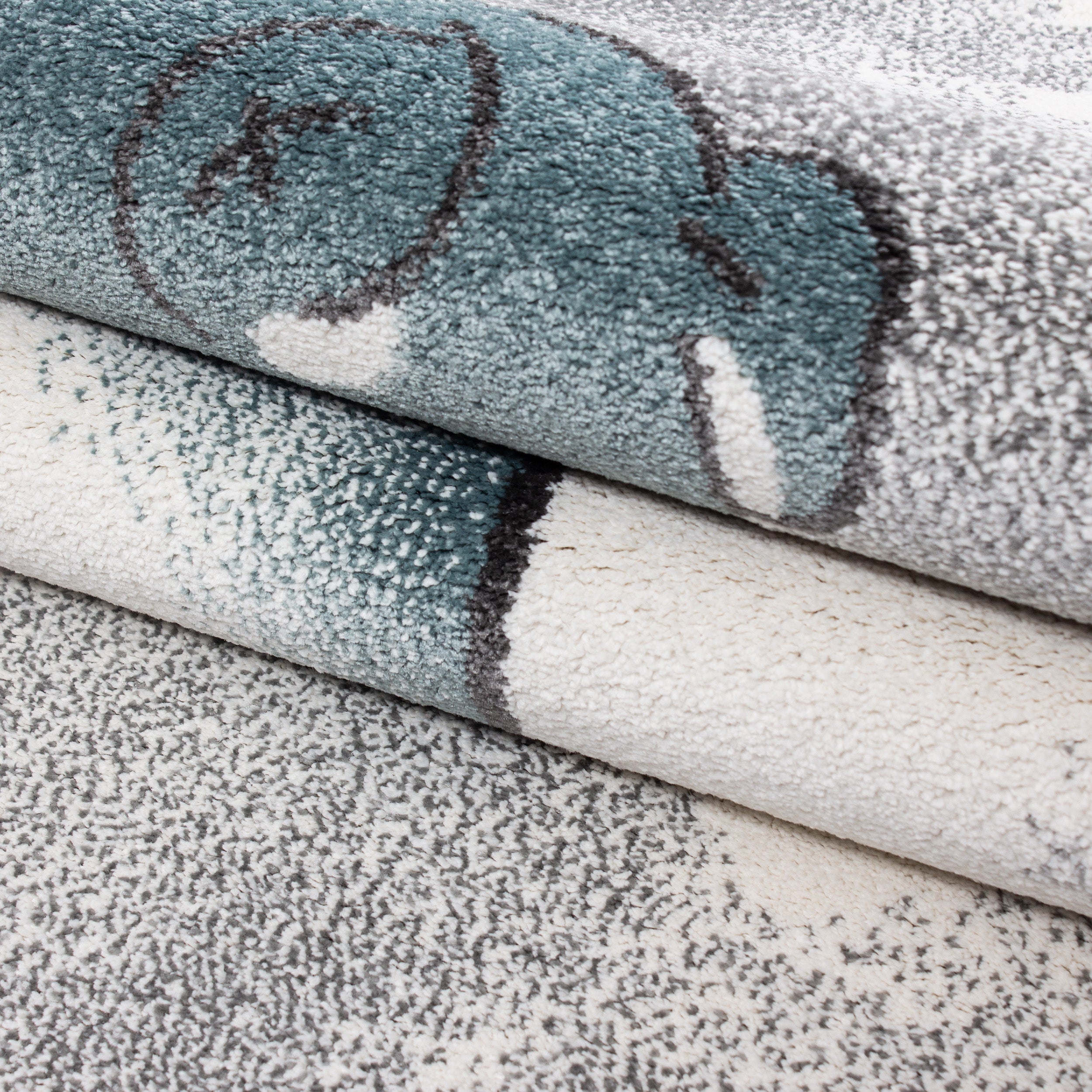 KIDS - Tapis enfant à motif ourson bleu - KID0580BLE KIDS