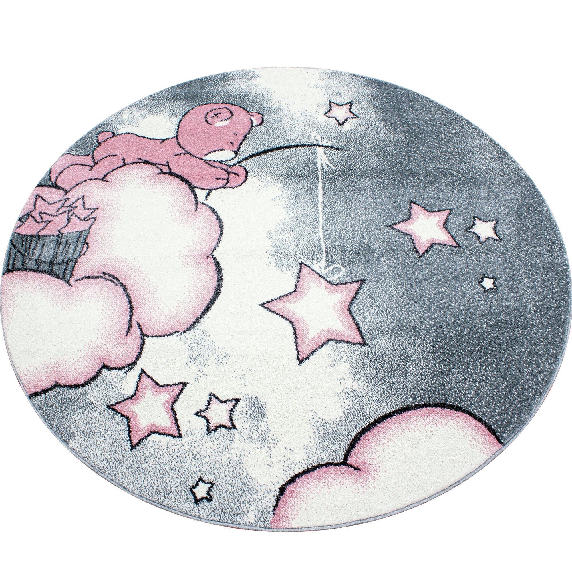 KIDS - Tapis enfant rond à motif ourson rose - KID0580ROS KIDS