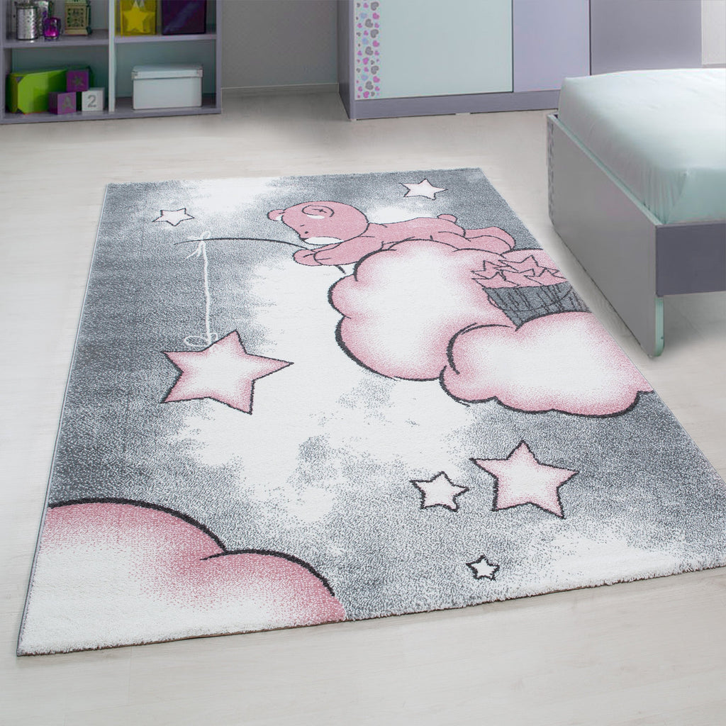 KIDS - Tapis enfant à motif ourson rose - KID0580ROS KIDS