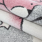 KIDS - Tapis enfant rond à motif ourson rose - KID0580ROS KIDS