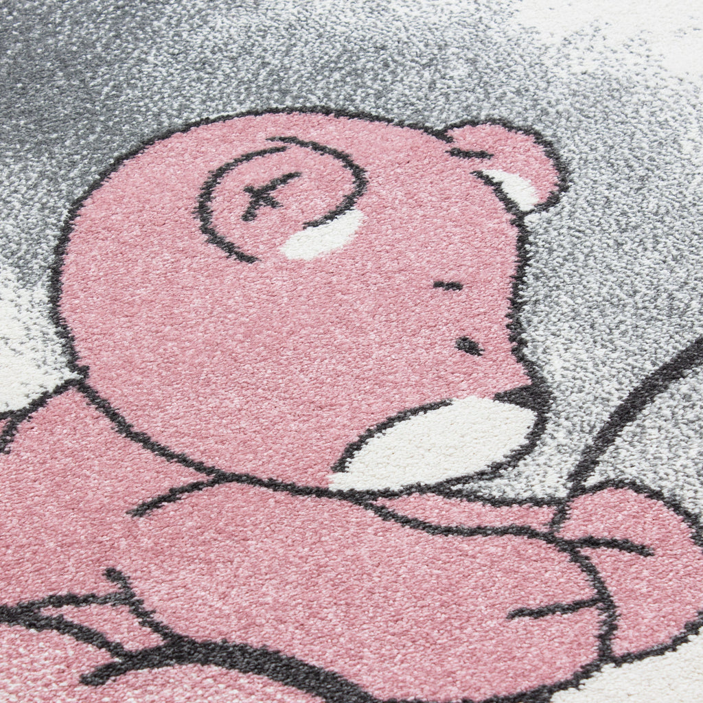 KIDS - Tapis enfant à motif ourson rose - KID0580ROS KIDS
