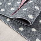 KIDS - Tapis enfant rond à motif licorne rose - KID0590ROS KIDS