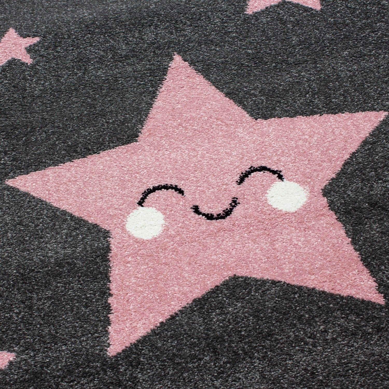 KIDS - Tapis enfant rond à motif étoile rose - KID0610ROS KIDS