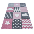 KIDS - Tapis enfant à motif rose - KID0620ROS KIDS